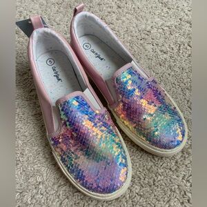 Cat & Jack Pink and Multicolor Slip-On Shoes